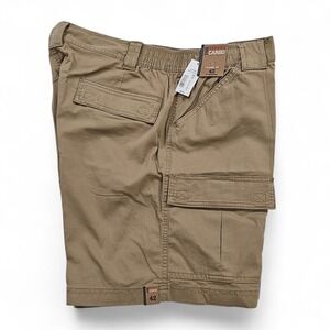 NWT Roundtree & Yorke Cargo Shorts Mens 42 Khaki The Hiker Classic Fit 7" Inseam